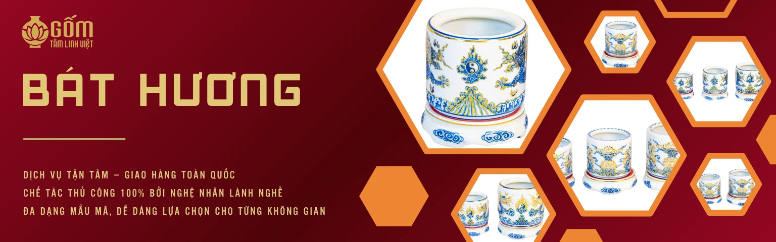 banner bát hương thờ