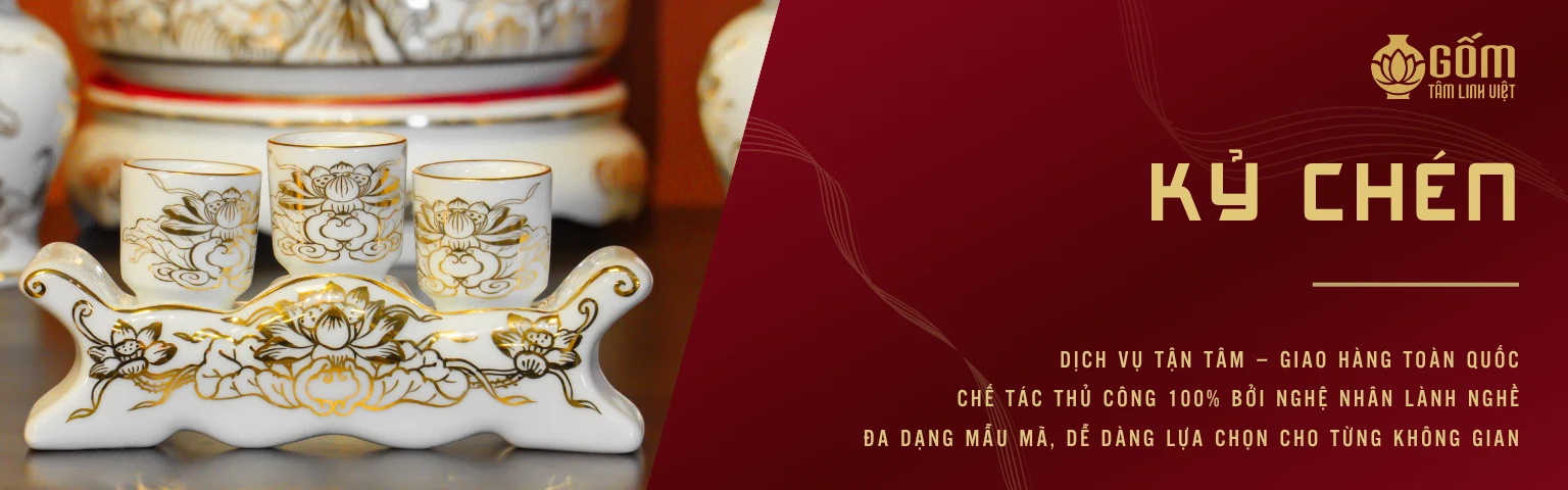banner kỷ chén thờ