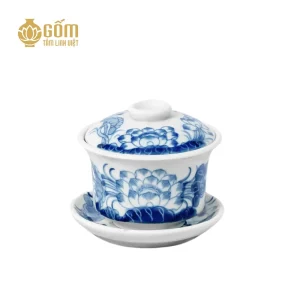 Bát sâm thờ men lam Bát Tràng