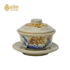 Hình ảnh Bát sâm thờ men rạn Bát Tràng