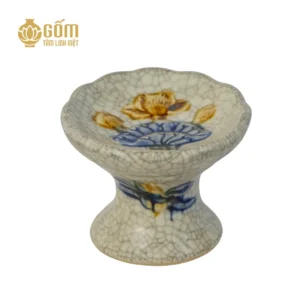 mẫu Hình ảnh Chân nến thờ men rạn Bát Tràng chính hãng