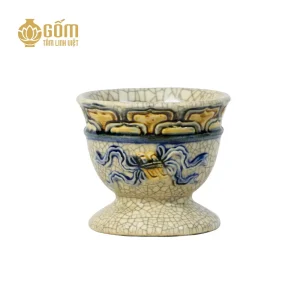 Hình ảnh Cốc phật thủ men rạn Bát Tràng