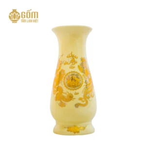 Lọ họa thờ men vàng tài lộc