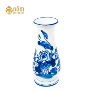 Lọ huệ men lam chàm cổ