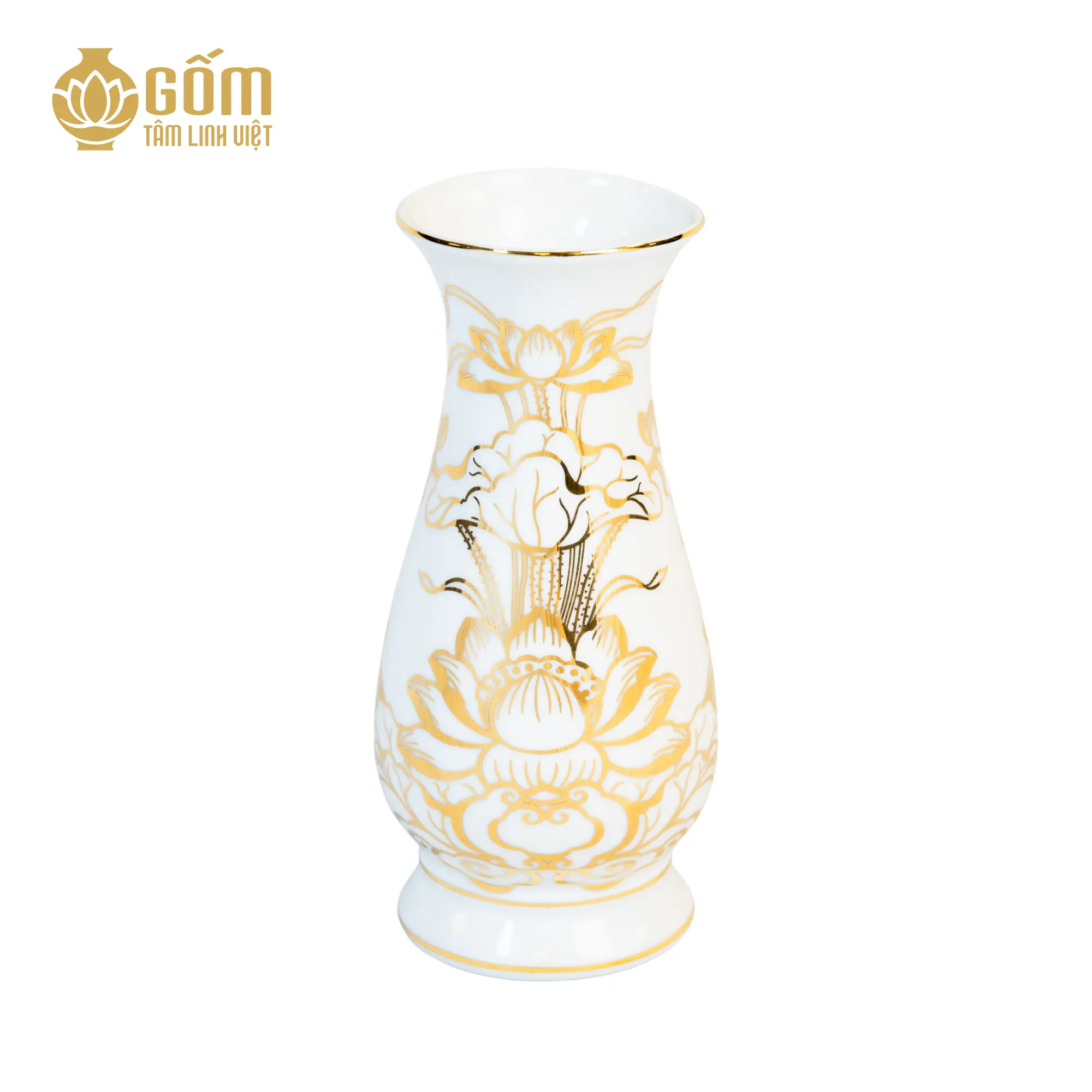 Lọ Hoa Thờ Vẽ Vàng HDC