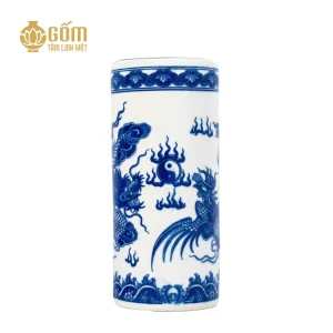 mẫu Ống hương men lam Chàm Cổ bát tràng chính hãng